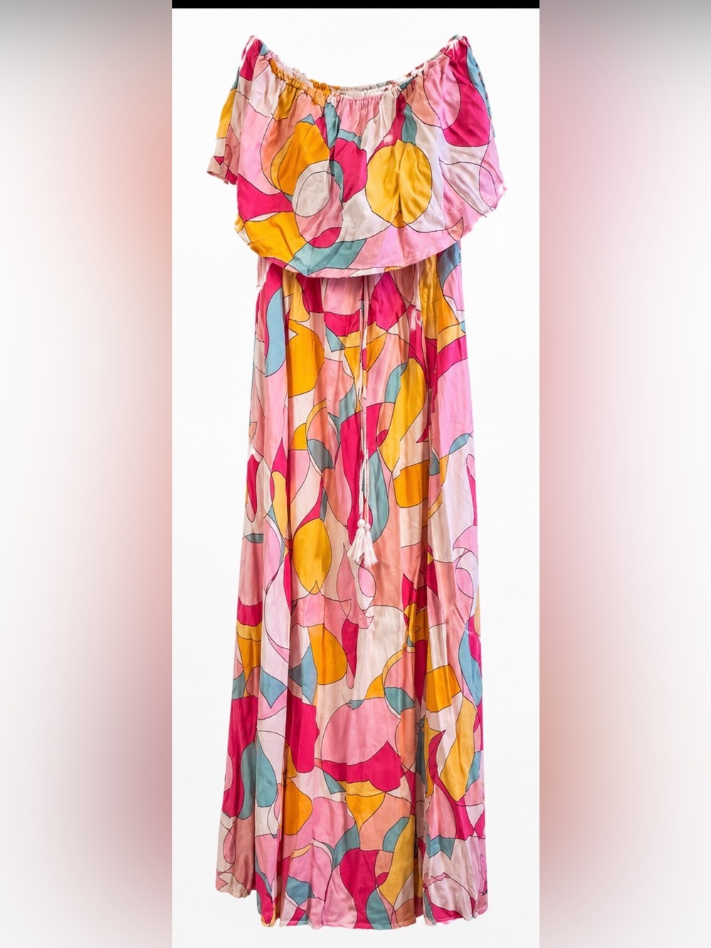 NWT off the shoulder maxi dress] small ] cover up Boho resort dress